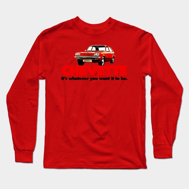 VAUXHALL CHEVETTE - advert Long Sleeve T-Shirt by Throwback Motors